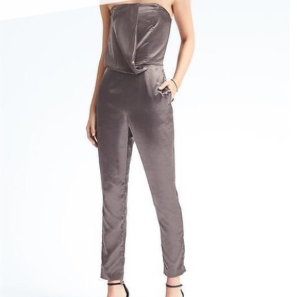Banana Republic Silver Jumpsuit